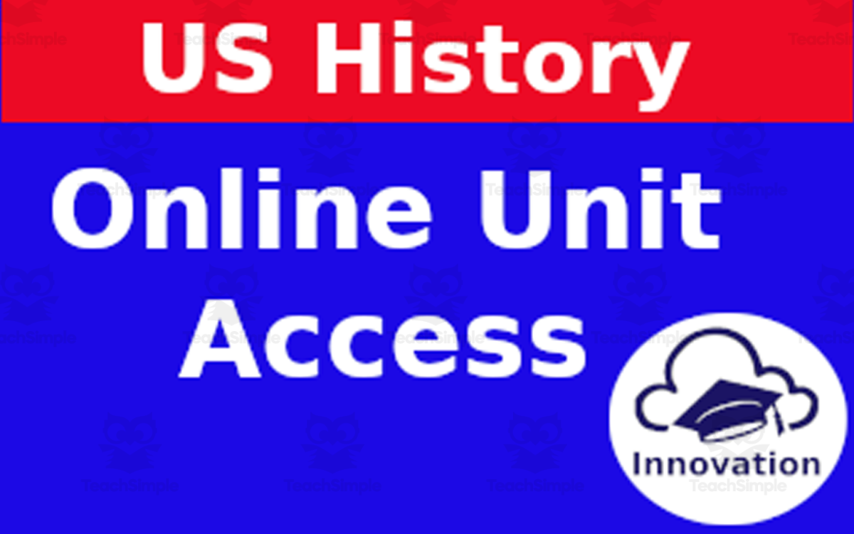 An educational teaching resource from Innovation Assessments LLC entitled "20th Century Issues", Online Unit Access, US History downloadable at Teach Simple.