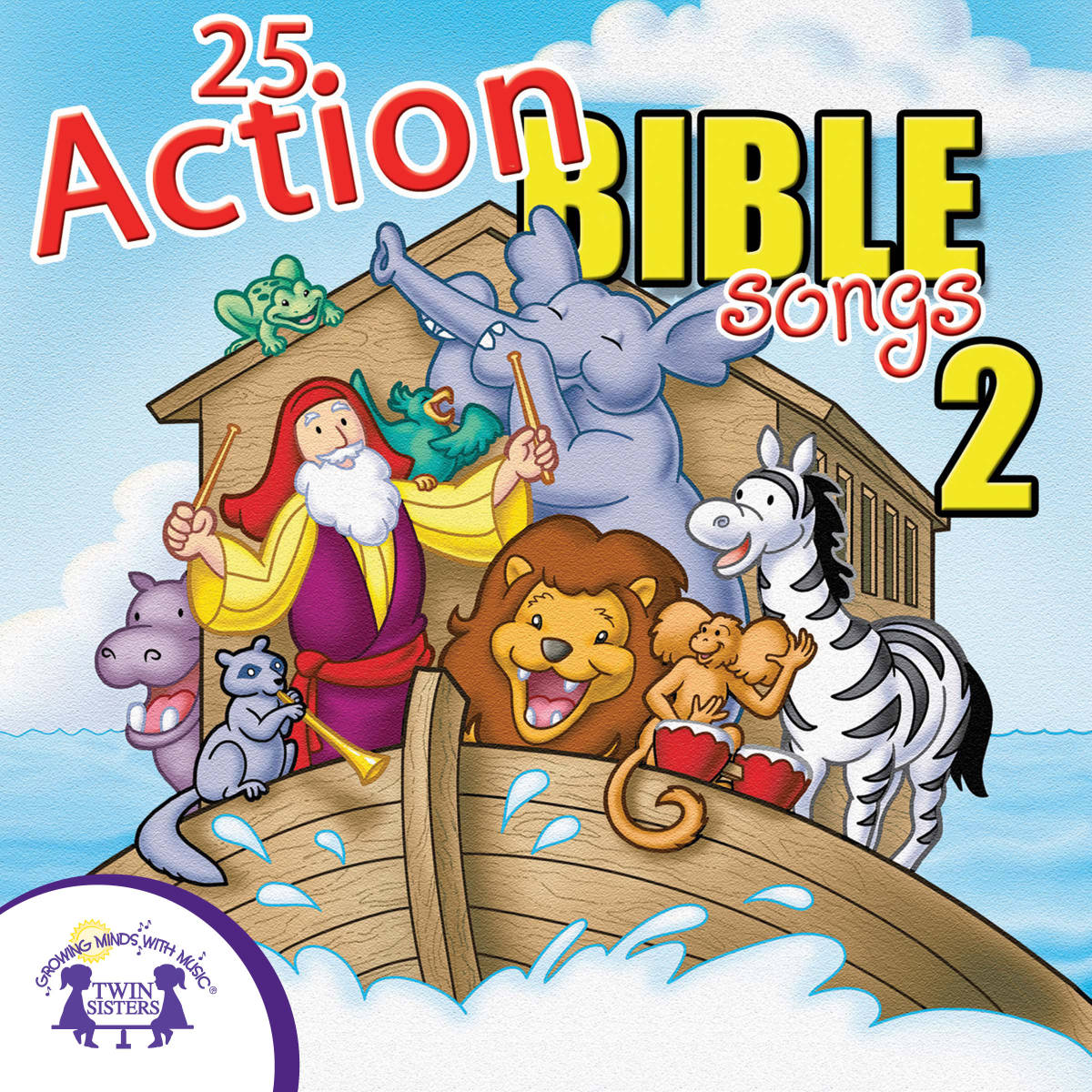 An educational teaching resource from Twin Sisters Digital Media entitled 25 Action Bible Songs 2 downloadable at Teach Simple.