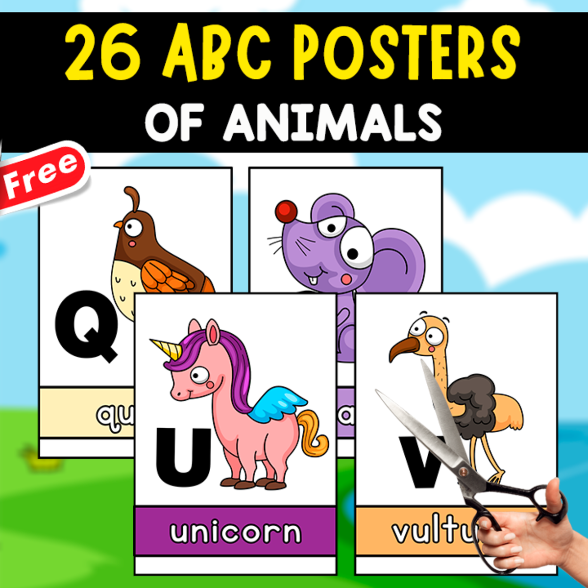 An educational teaching resource from EDITORIAL LAURA EDUCA entitled 26 ALPHABET ILLUSTRATIONS | ANIMAL THEMED downloadable at Teach Simple.