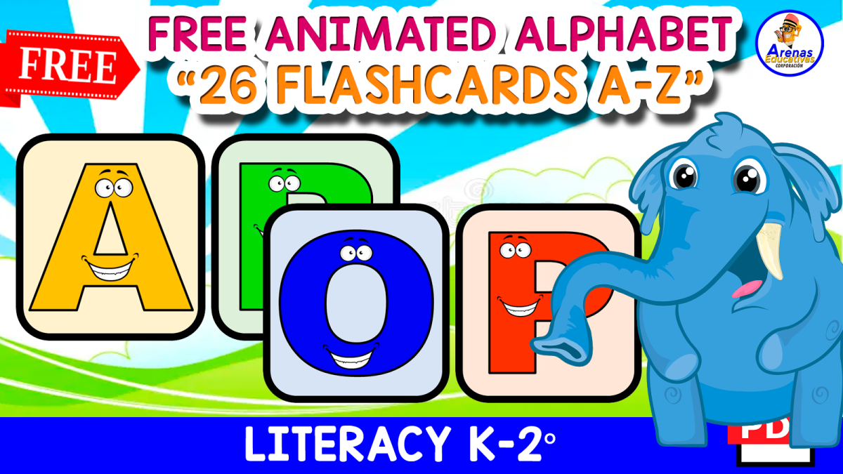 An educational teaching resource from EDITORIAL LAURA EDUCA entitled 26 FREE ALPHABET FLASHCARDS | Animated Cards for KIDS downloadable at Teach Simple.