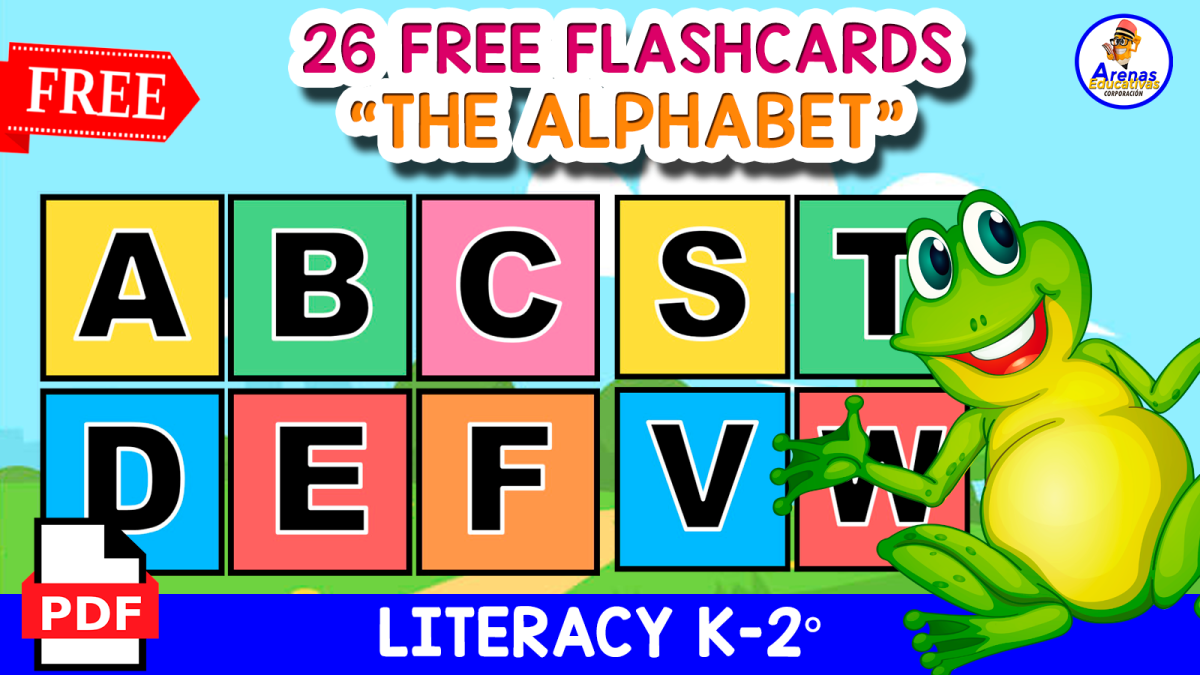An educational teaching resource from EDITORIAL LAURA EDUCA entitled 26 SQUARE FLASHCARDS OF THE ABC | Color Themed downloadable at Teach Simple.