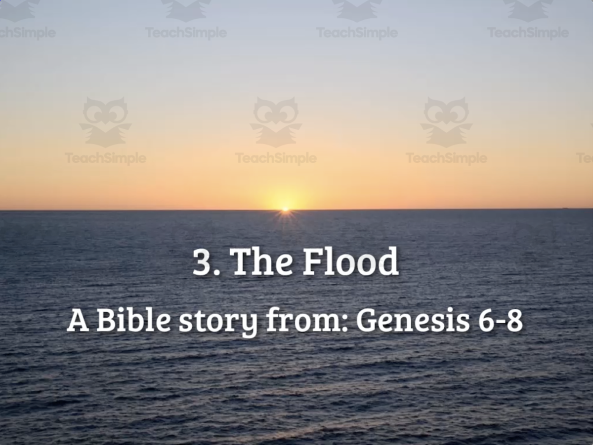 An educational teaching resource from Audio Memory entitled 3. "The Flood" Bible Song downloadable at Teach Simple.