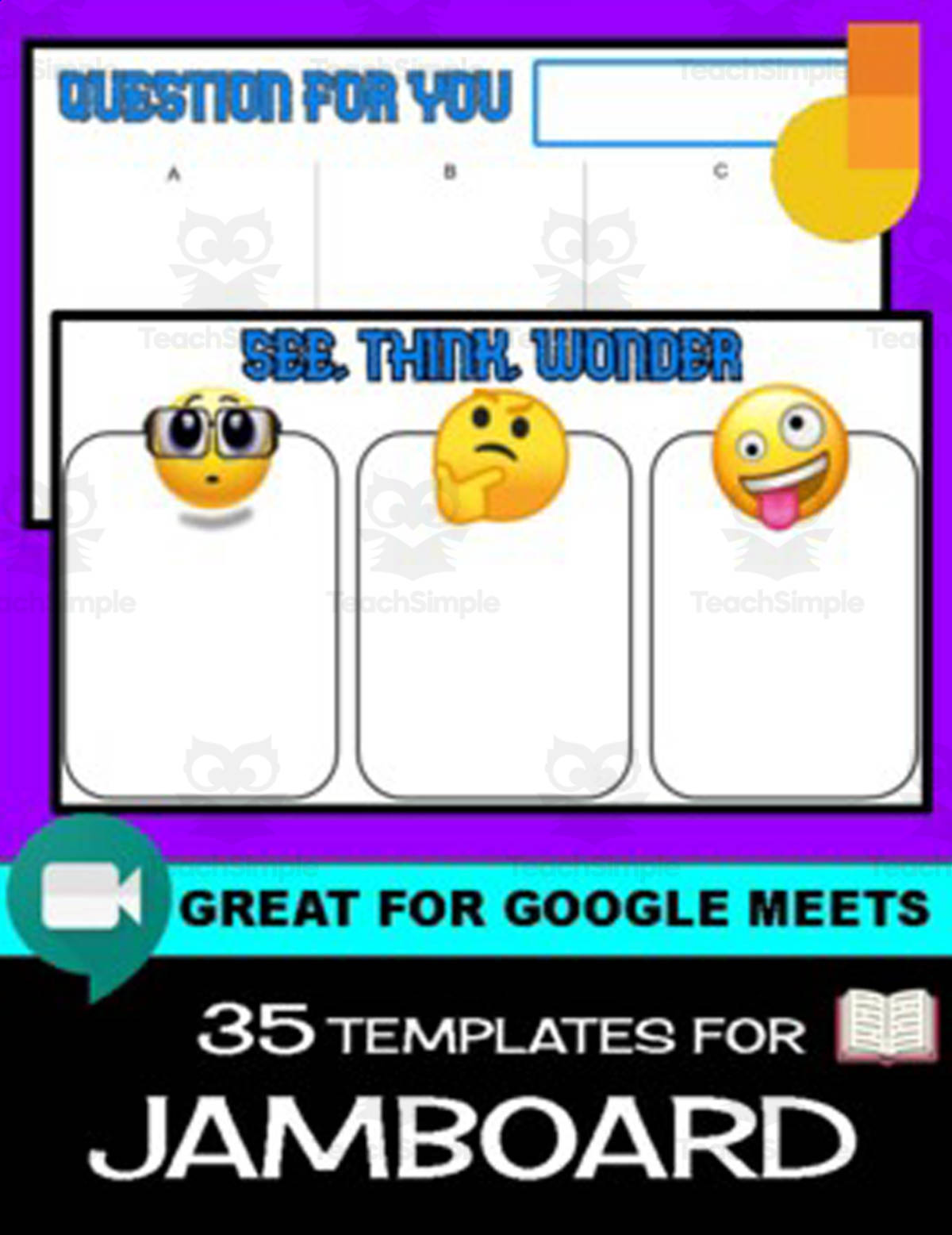 An educational teaching resource from Roombop entitled 35 Jamboard Templates downloadable at Teach Simple.