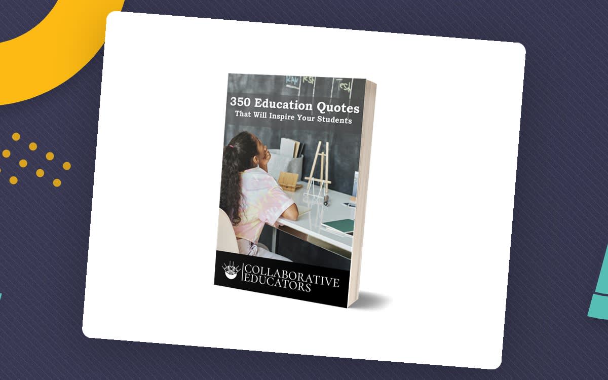 An educational teaching resource from Bright Classroom Ideas Marketplace entitled 350 Education Quotes That Will Inspire Your Students downloadable at Teach Simple.