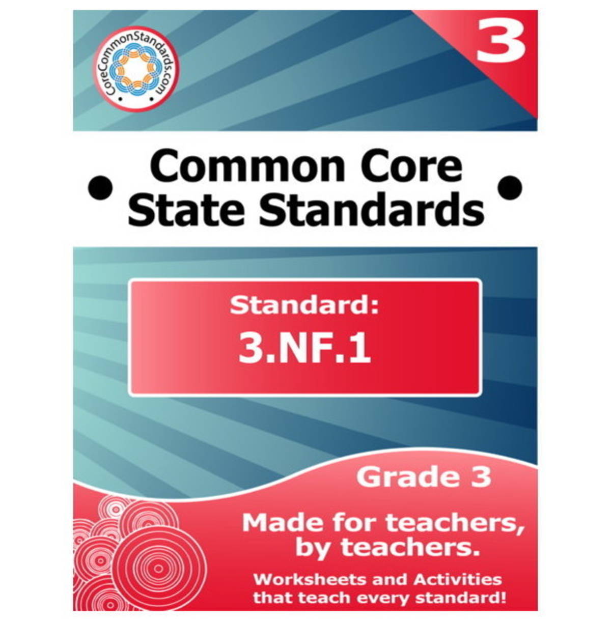 An educational teaching resource from Have Fun Teaching entitled 3.NF.1 Third Grade Common Core Lesson downloadable at Teach Simple.