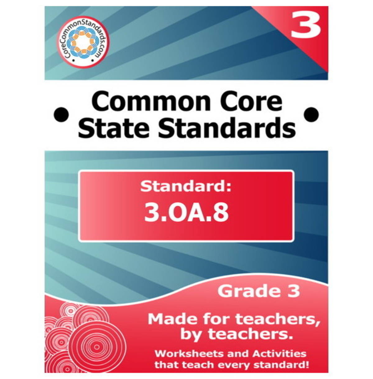 An educational teaching resource from Have Fun Teaching entitled 3.OA.8 Third Grade Common Core Lesson downloadable at Teach Simple.