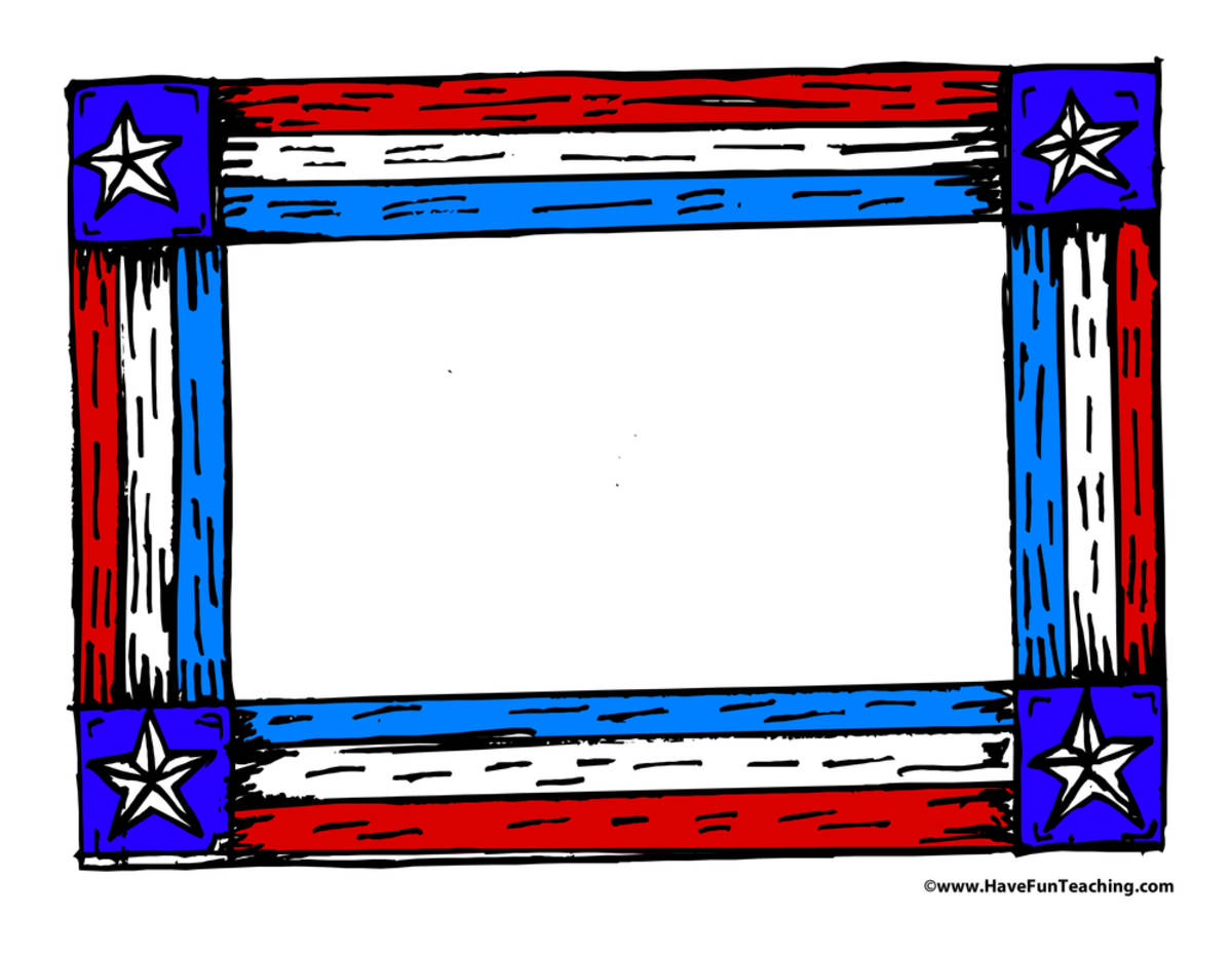 An educational teaching resource from Have Fun Teaching entitled 4th of July Red, White, and Blue Writing Paper downloadable at Teach Simple.