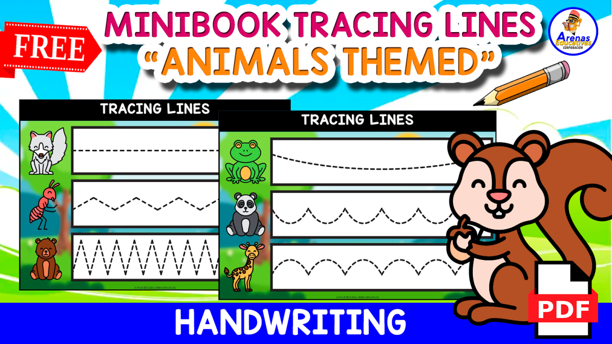An educational teaching resource from EDITORIAL LAURA EDUCA entitled 5 FREE TRACING LINES WORKSHEETS | Minitracing Book downloadable at Teach Simple.