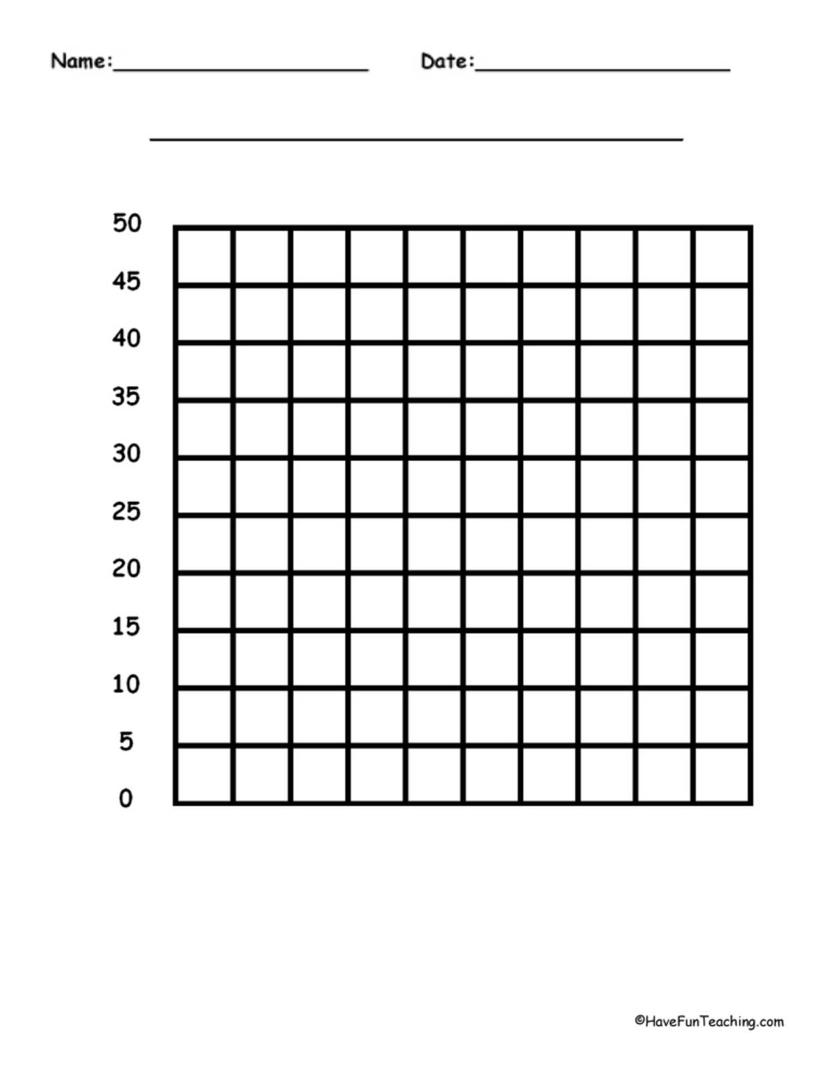 An educational teaching resource from Have Fun Teaching entitled 50 by 50 Blank Graph Paper downloadable at Teach Simple.