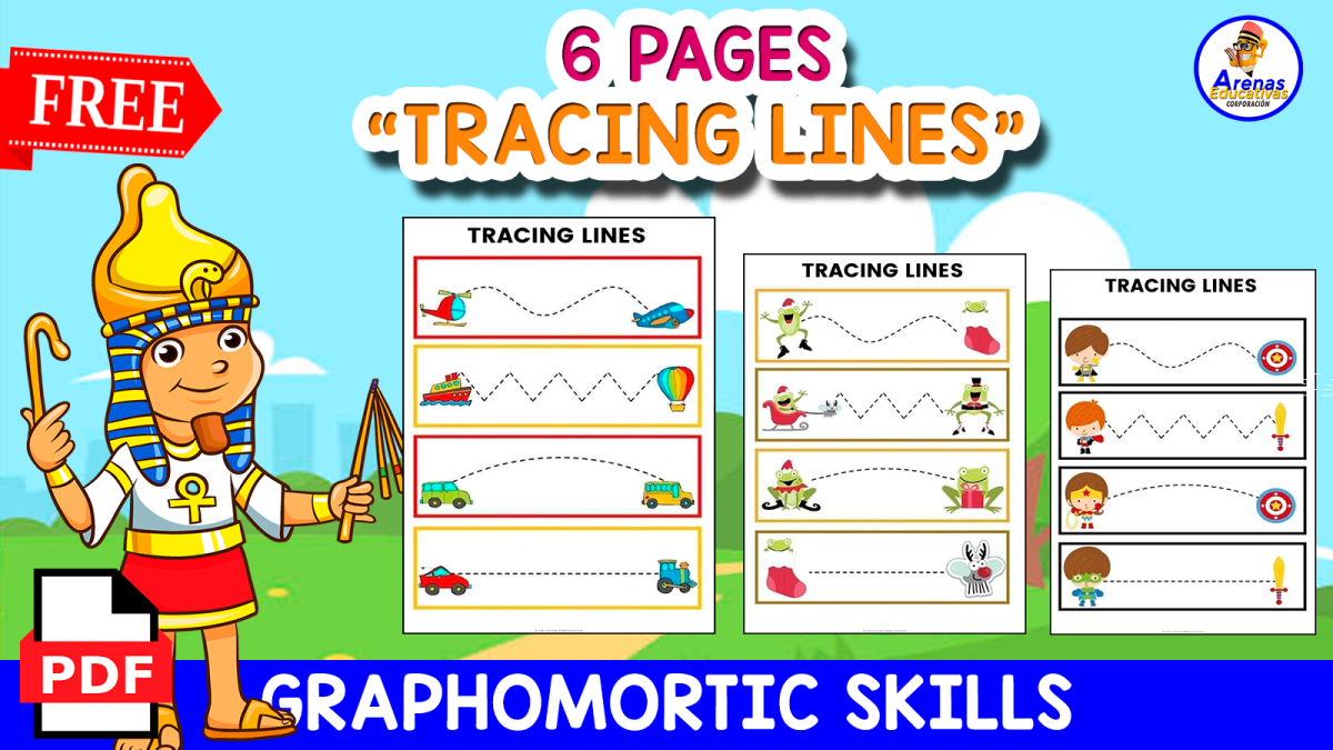 An educational teaching resource from EDITORIAL LAURA EDUCA entitled 6 FREE PAGES OF TRACING LINES | FREE RESOURCE downloadable at Teach Simple.