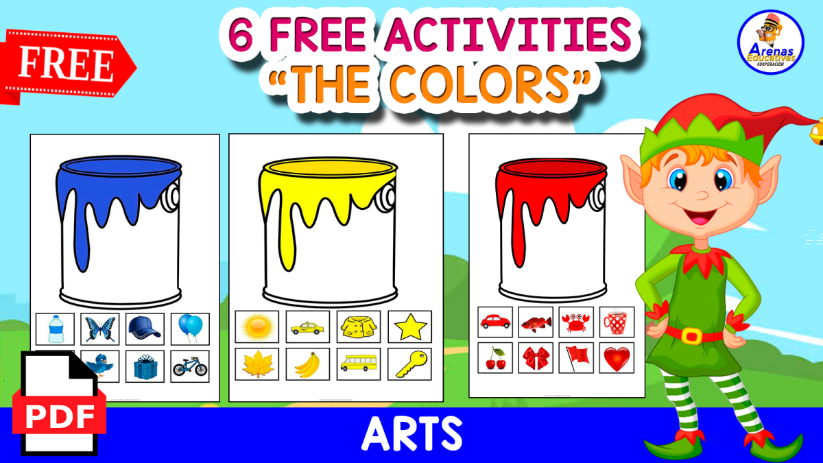 An educational teaching resource from EDITORIAL LAURA EDUCA entitled 6 FREE POSTERS OF THE COLORS | FREE ACTIVITY downloadable at Teach Simple.