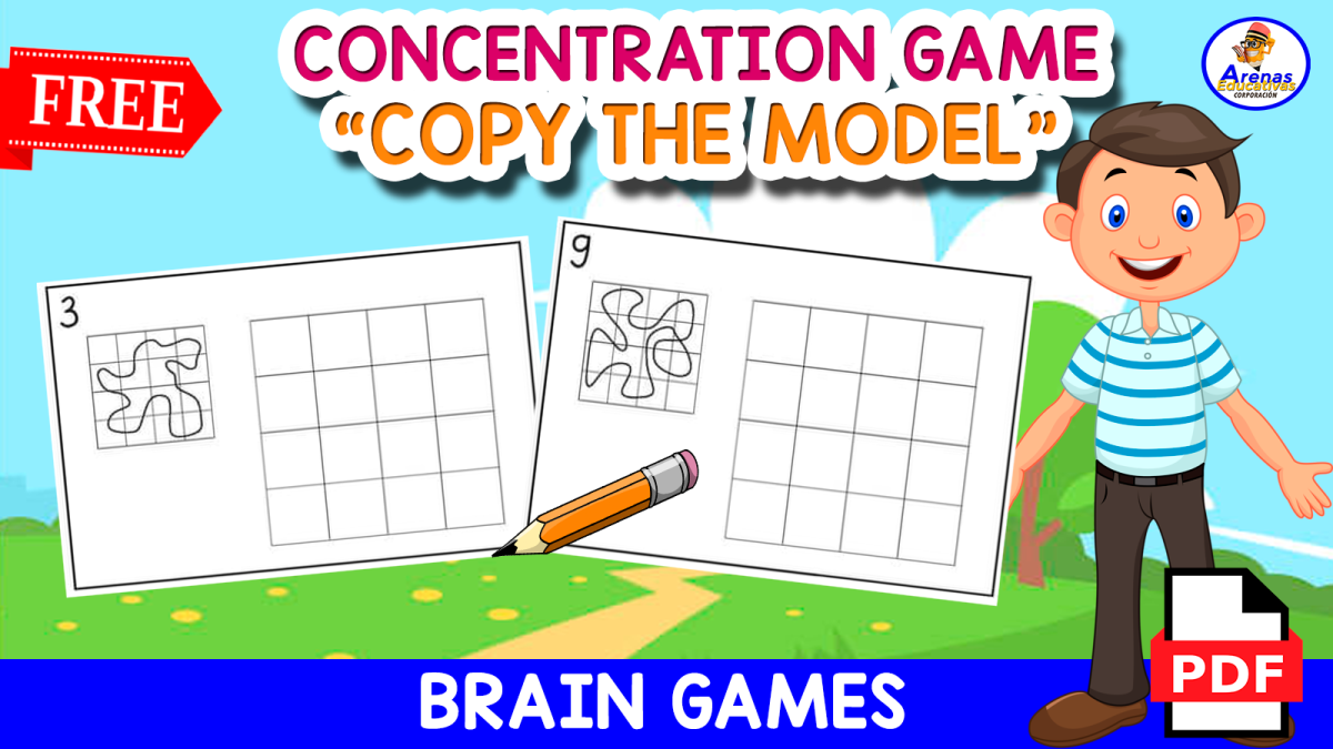 An educational teaching resource from EDITORIAL LAURA EDUCA entitled 7 BRAIN GAMES | Copy the model downloadable at Teach Simple.