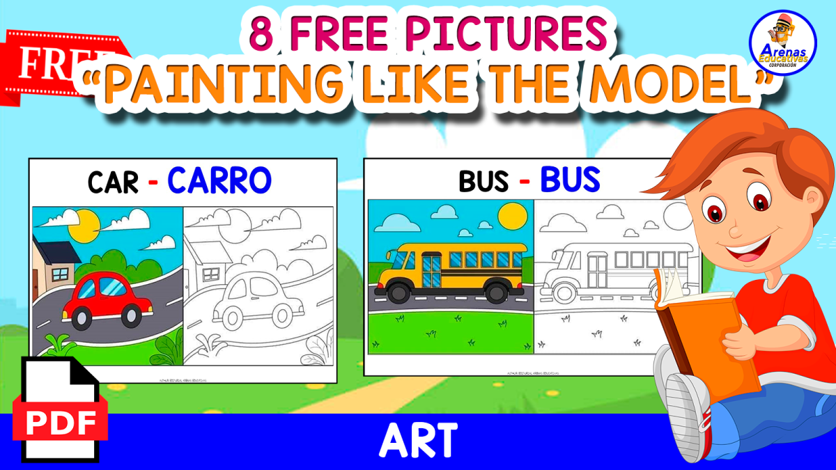 An educational teaching resource from EDITORIAL LAURA EDUCA entitled 8 FREE PICTURES | PAINTING LIKE THE MODEL downloadable at Teach Simple.