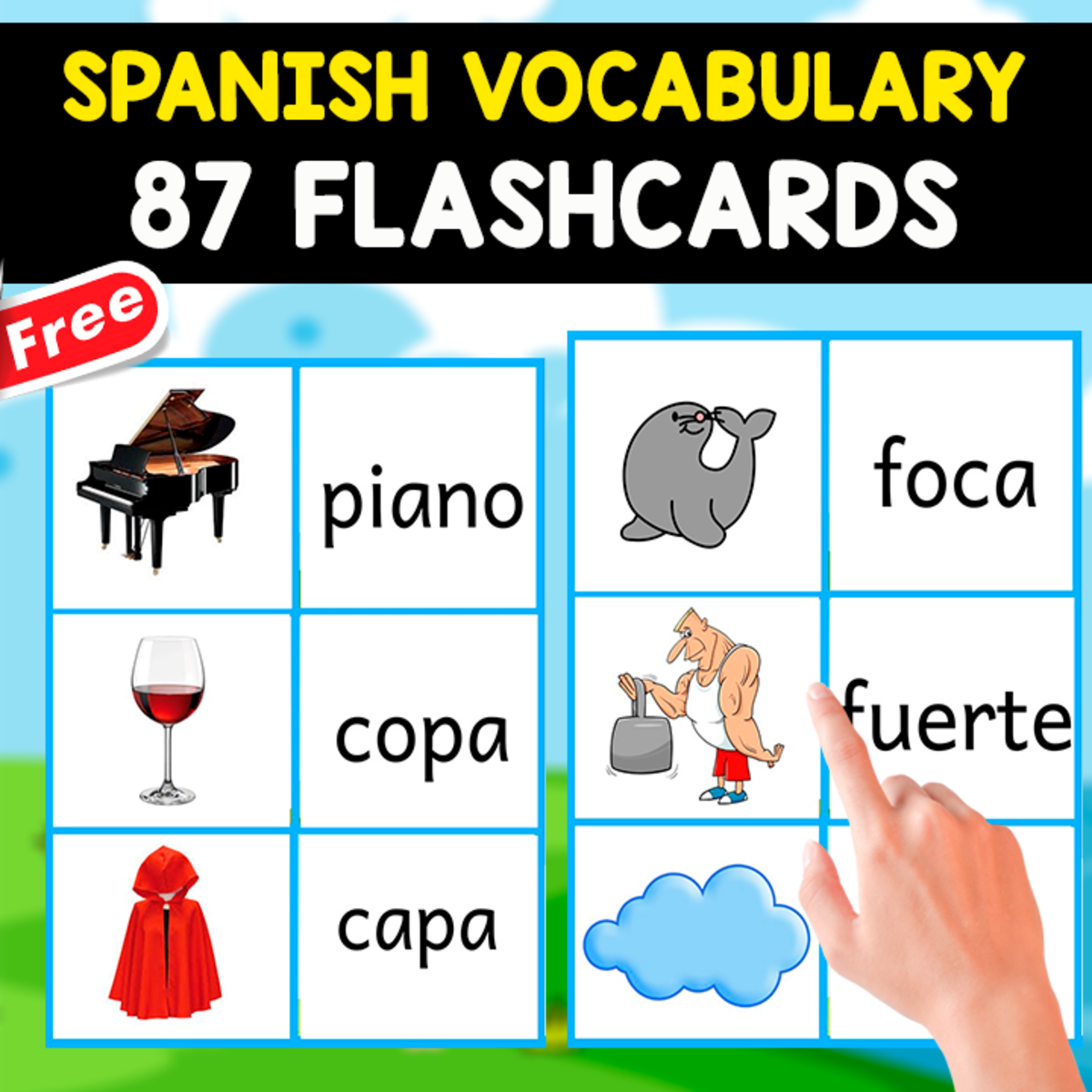 An educational teaching resource from EDITORIAL LAURA EDUCA entitled 87 SPANISH WORDS | FREE SPANISH MINBOOK downloadable at Teach Simple.