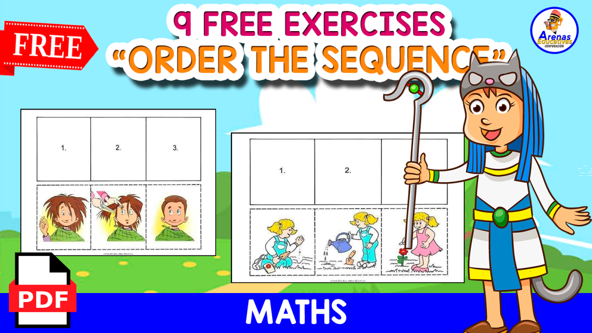 An educational teaching resource from EDITORIAL LAURA EDUCA entitled 9 FREE EXERCISES | ORDER THE SEQUENCE downloadable at Teach Simple.