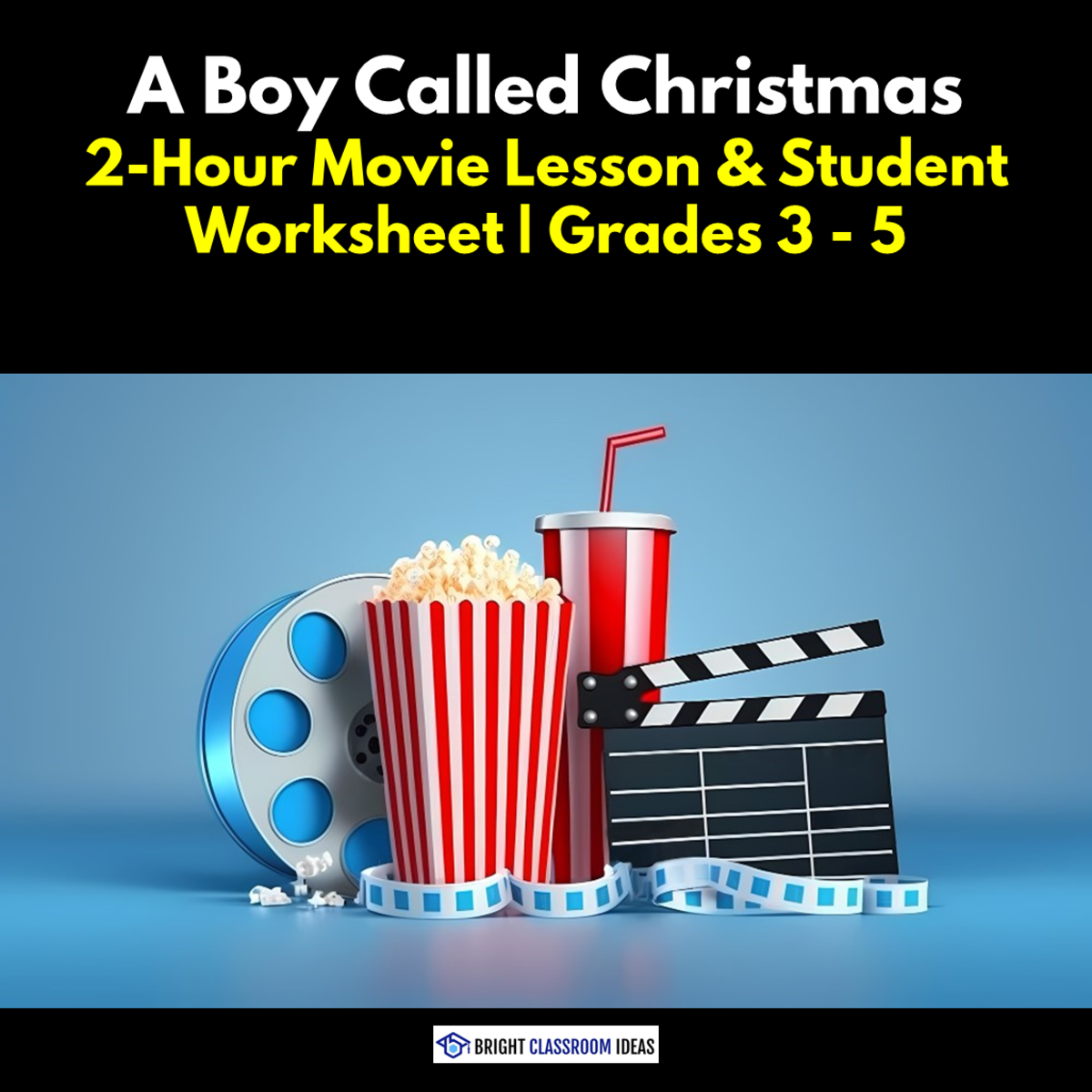 An educational teaching resource from Bright Classroom Ideas Marketplace entitled A Boy Called Christmas – 2-Hour Movie Lesson & Student Worksheet downloadable at Teach Simple.