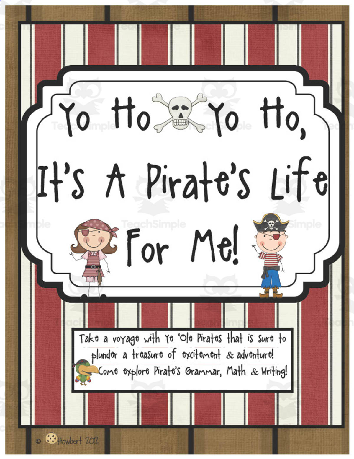 An educational teaching resource from Second Grade Smartypants entitled A Pirate's Life | Cross-Curricular Activity Packet downloadable at Teach Simple.