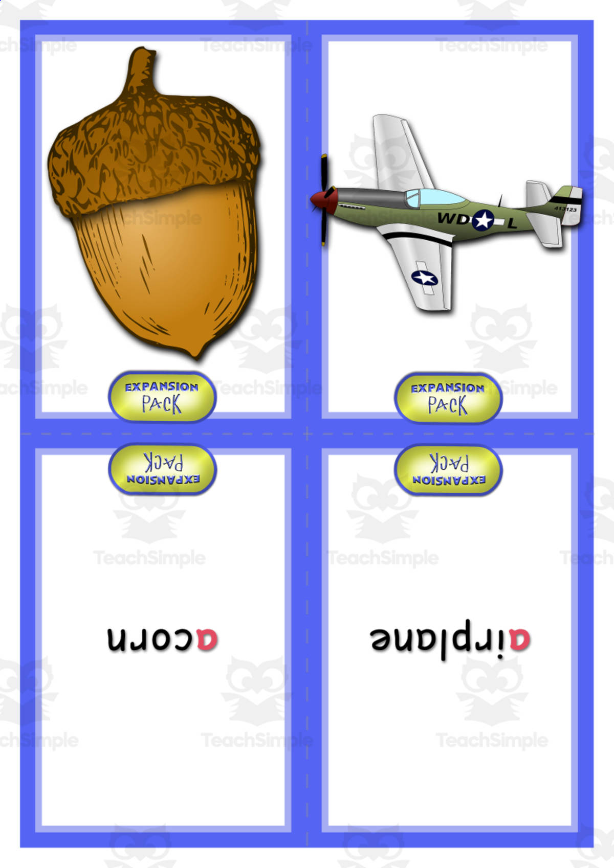 An educational teaching resource from Nathan  entitled A-Z Phonics Flashcard Pack downloadable at Teach Simple.