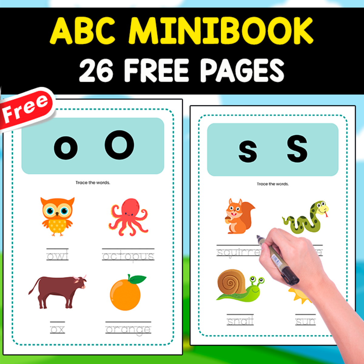 An educational teaching resource from EDITORIAL LAURA EDUCA entitled ABC MINIBOOK | Tracing Words downloadable at Teach Simple.