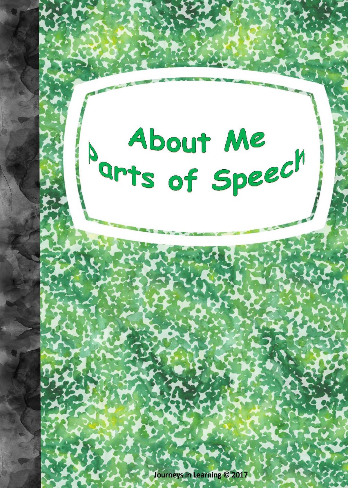 An educational teaching resource from Journeys In Learning entitled About Me Parts of Speech downloadable at Teach Simple.