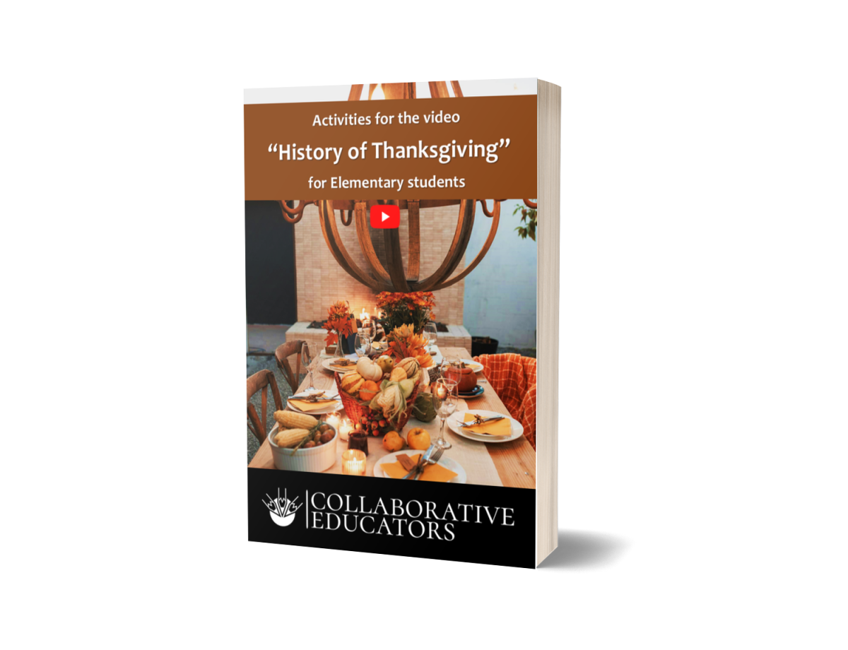 An educational teaching resource from Bright Classroom Ideas Marketplace entitled Activities for the video “History of Thanksgiving” for Elementary downloadable at Teach Simple.