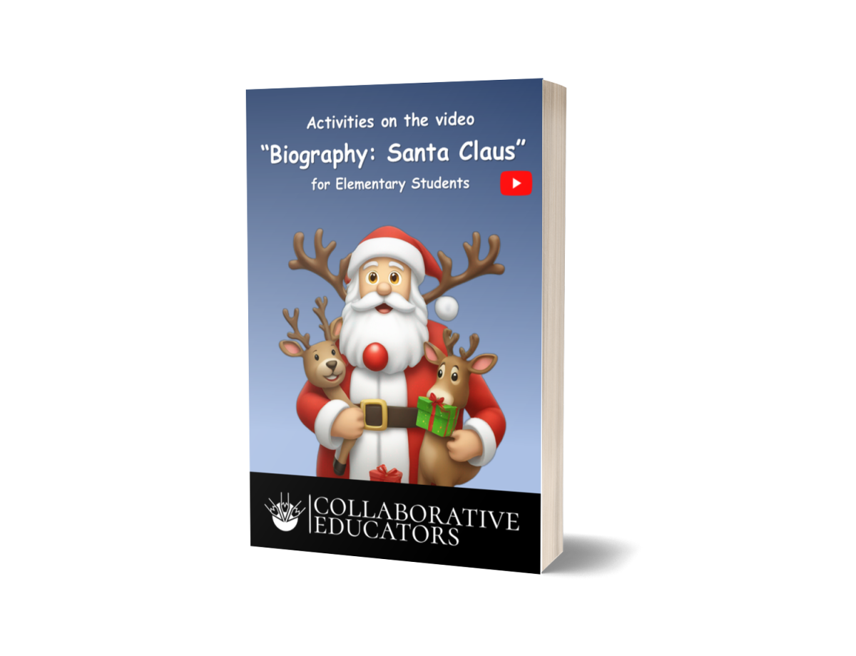 An educational teaching resource from Bright Classroom Ideas Marketplace entitled Activities on the video “Biography: Santa Claus” for Elementary downloadable at Teach Simple.