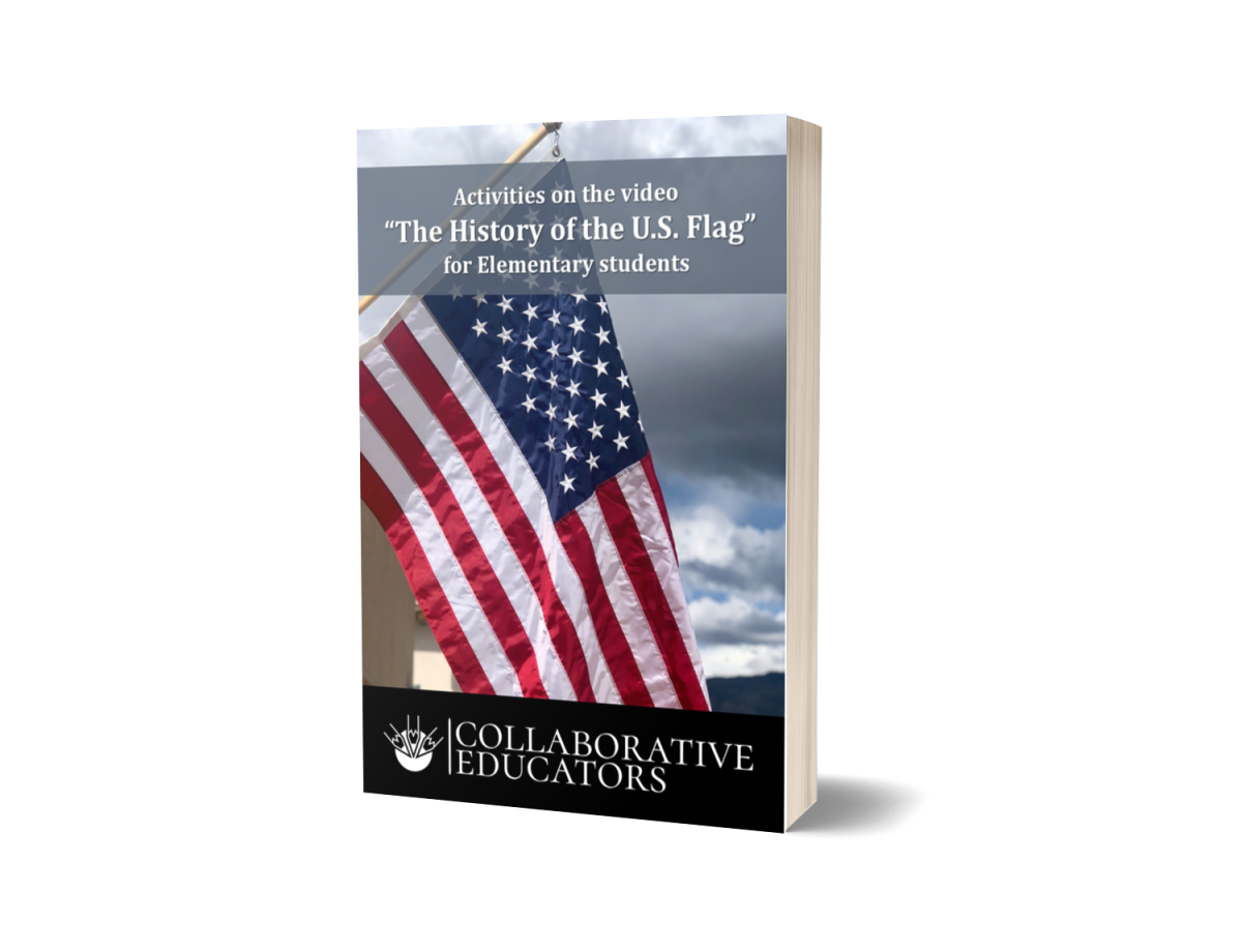 An educational teaching resource from Bright Classroom Ideas Marketplace entitled Activities on the video "The History of the U.S. Flag" for Elementary downloadable at Teach Simple.
