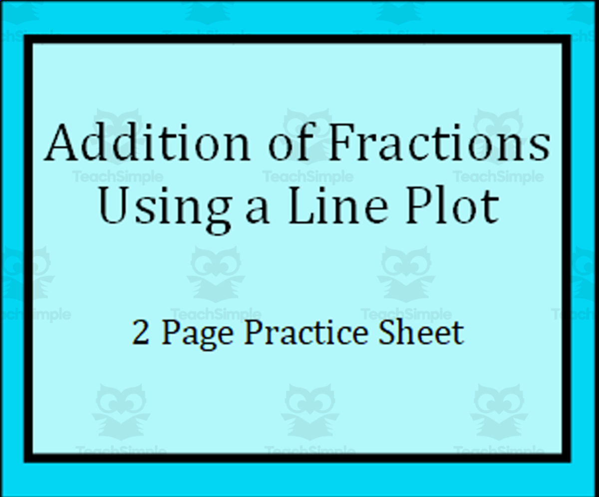 An educational teaching resource from Math Resources With Rigor entitled Addition of Fractions Using a Line Plot downloadable at Teach Simple.