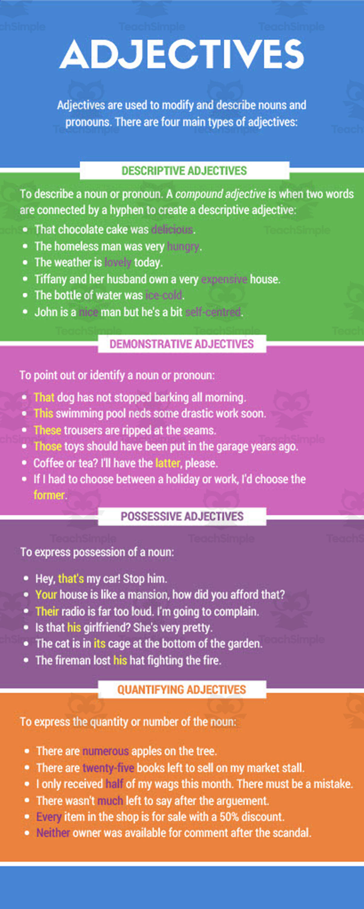 An educational teaching resource from TEAM TEFL entitled Adjectives | Upper Intermediate Lesson Plan downloadable at Teach Simple.