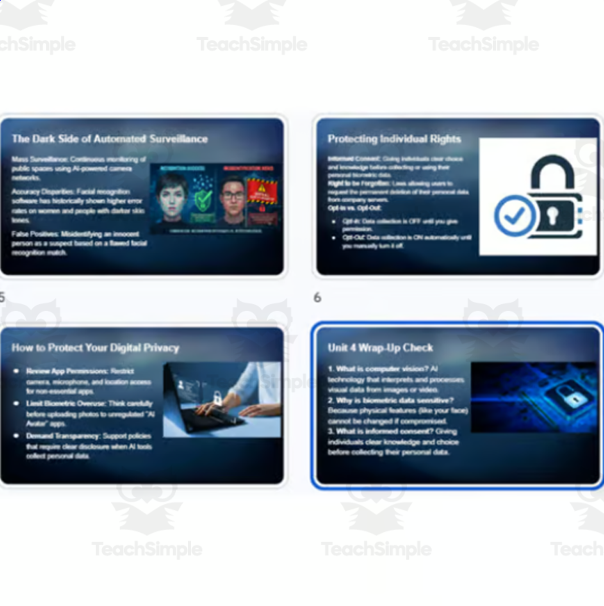 AI Ethics, Data & Facial Recognition Slides, Quiz & Vocab Grades 6–12 preview