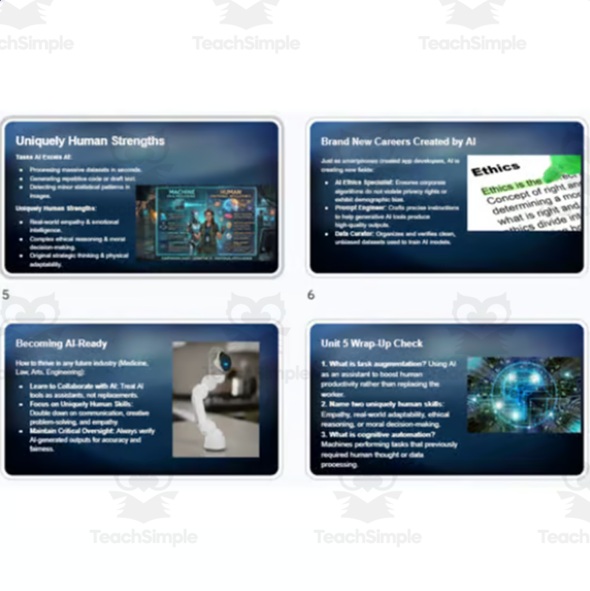 AI in Society, Jobs & The Future Slides, Quiz & Vocab (Grades 6–12) preview