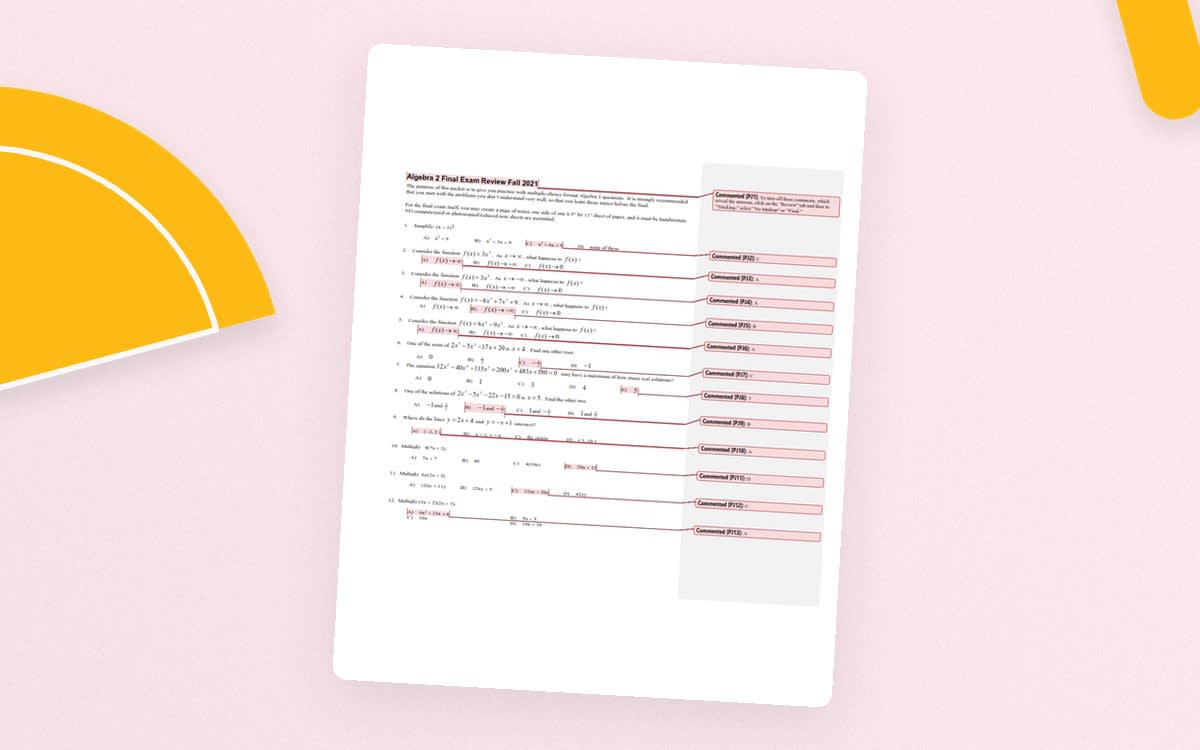 An educational teaching resource from Peter Jonnard entitled Algebra 2 Final Exam Review Packet downloadable at Teach Simple.