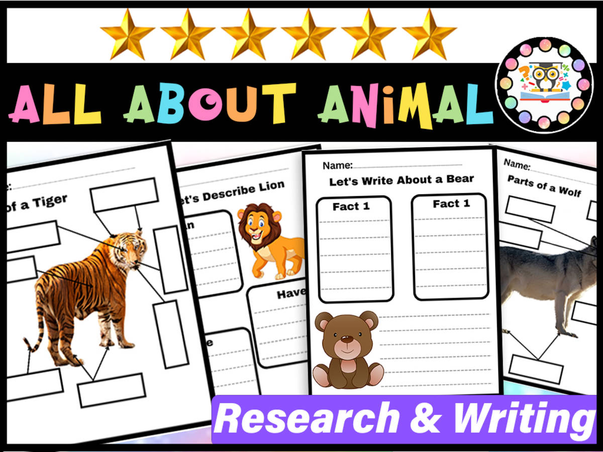 An educational teaching resource from LAMO entitled All About Animal Research and Writing | Animal Informational Writing downloadable at Teach Simple.