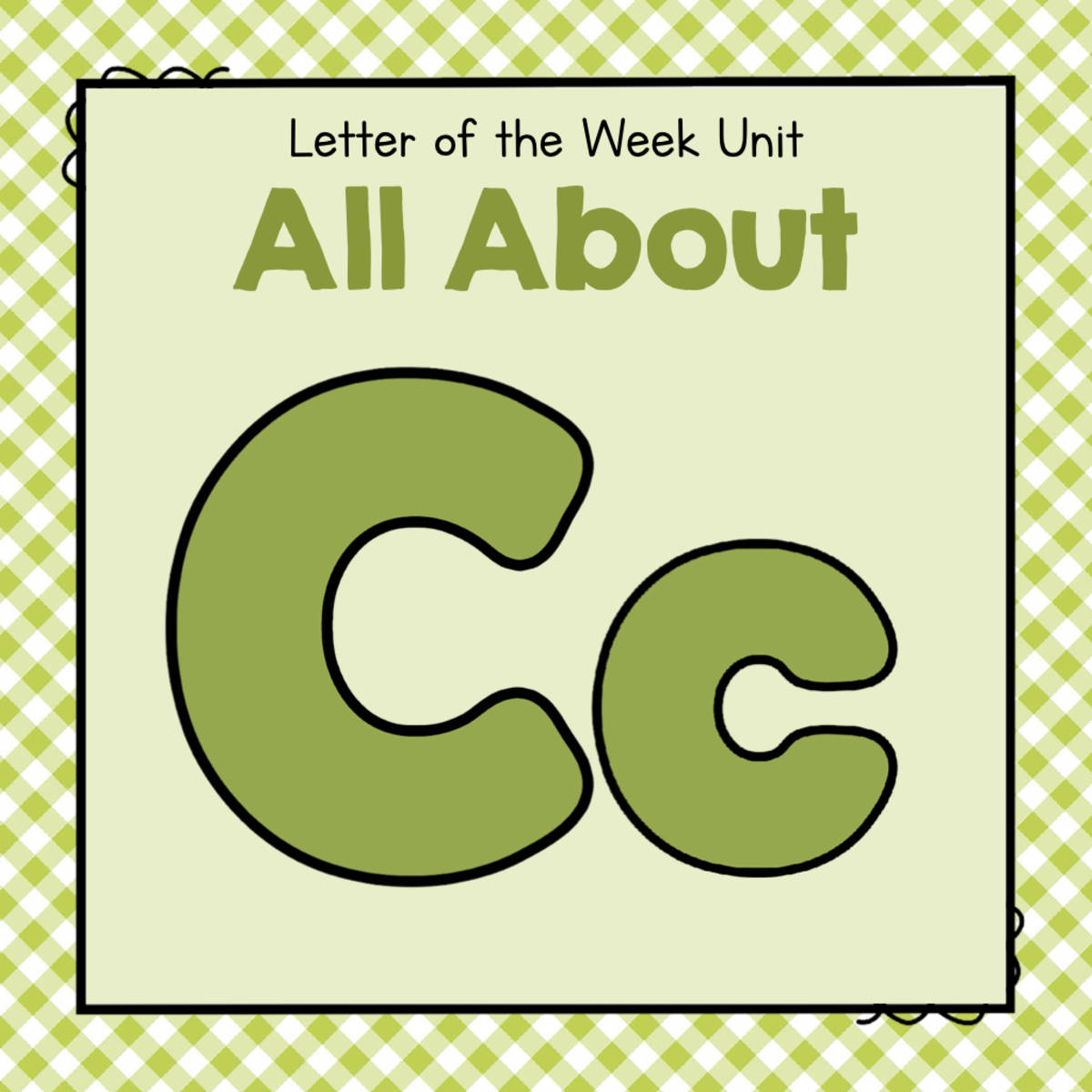 An educational teaching resource from Simply Schoolgirl entitled All About C - Letter of the Week Unit downloadable at Teach Simple.