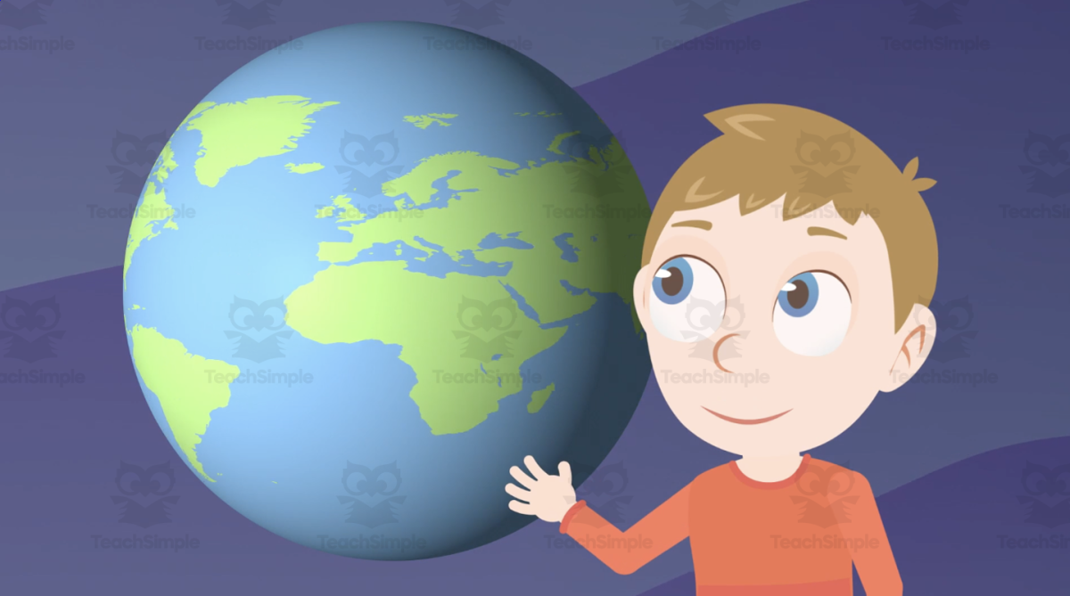 An educational teaching resource from Educational Voice entitled All About Earth | Five Facts Video Lesson downloadable at Teach Simple.