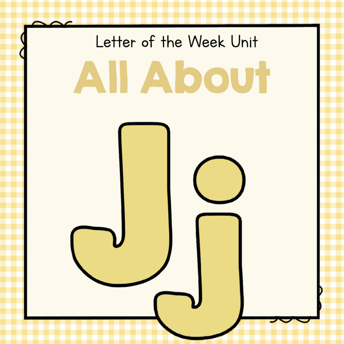 An educational teaching resource from Simply Schoolgirl entitled All About J - Letter of the Week Unit downloadable at Teach Simple.
