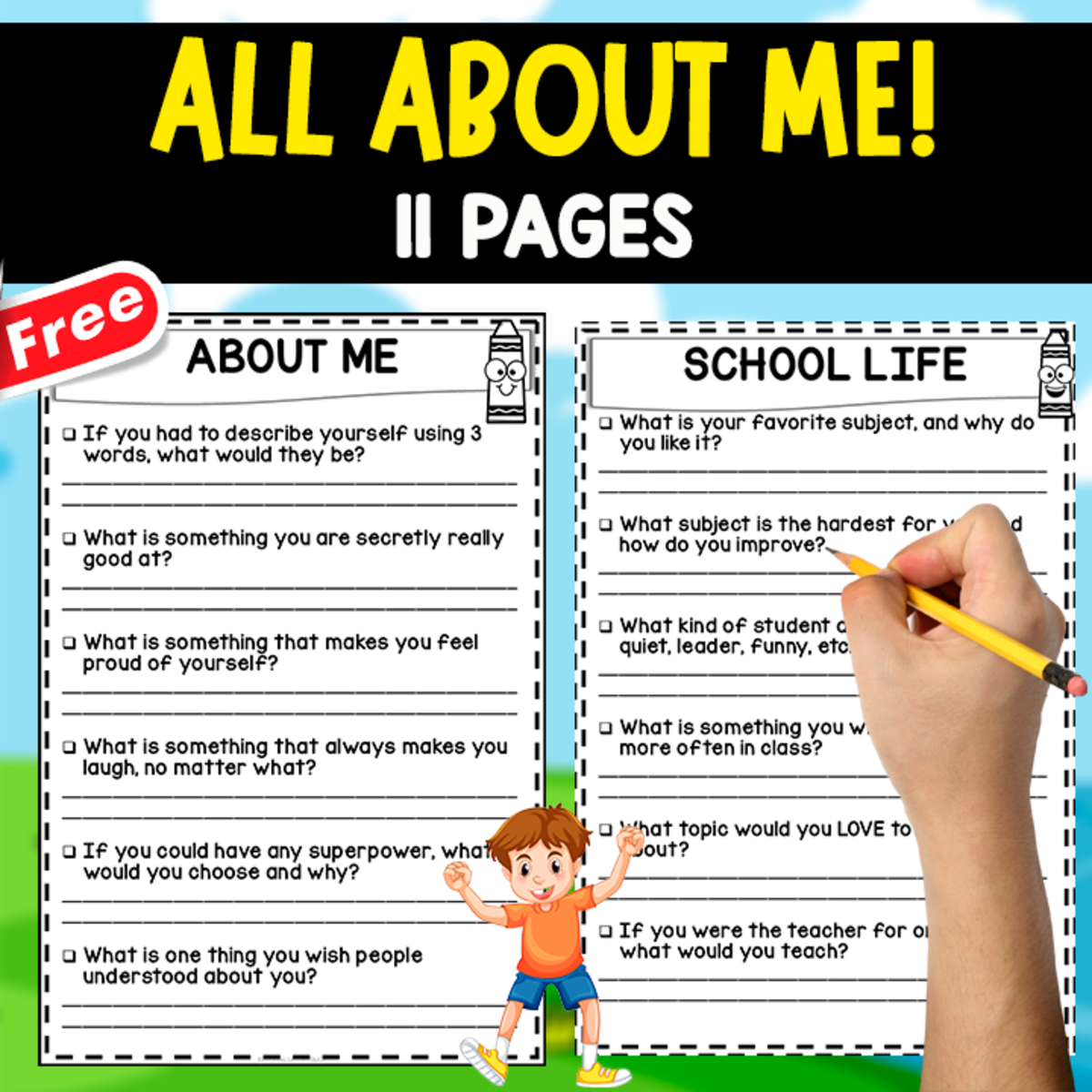 An educational teaching resource from EDITORIAL LAURA EDUCA entitled ALL ABOUT ME | 11 PAGES | ADVANCED LEVEL downloadable at Teach Simple.