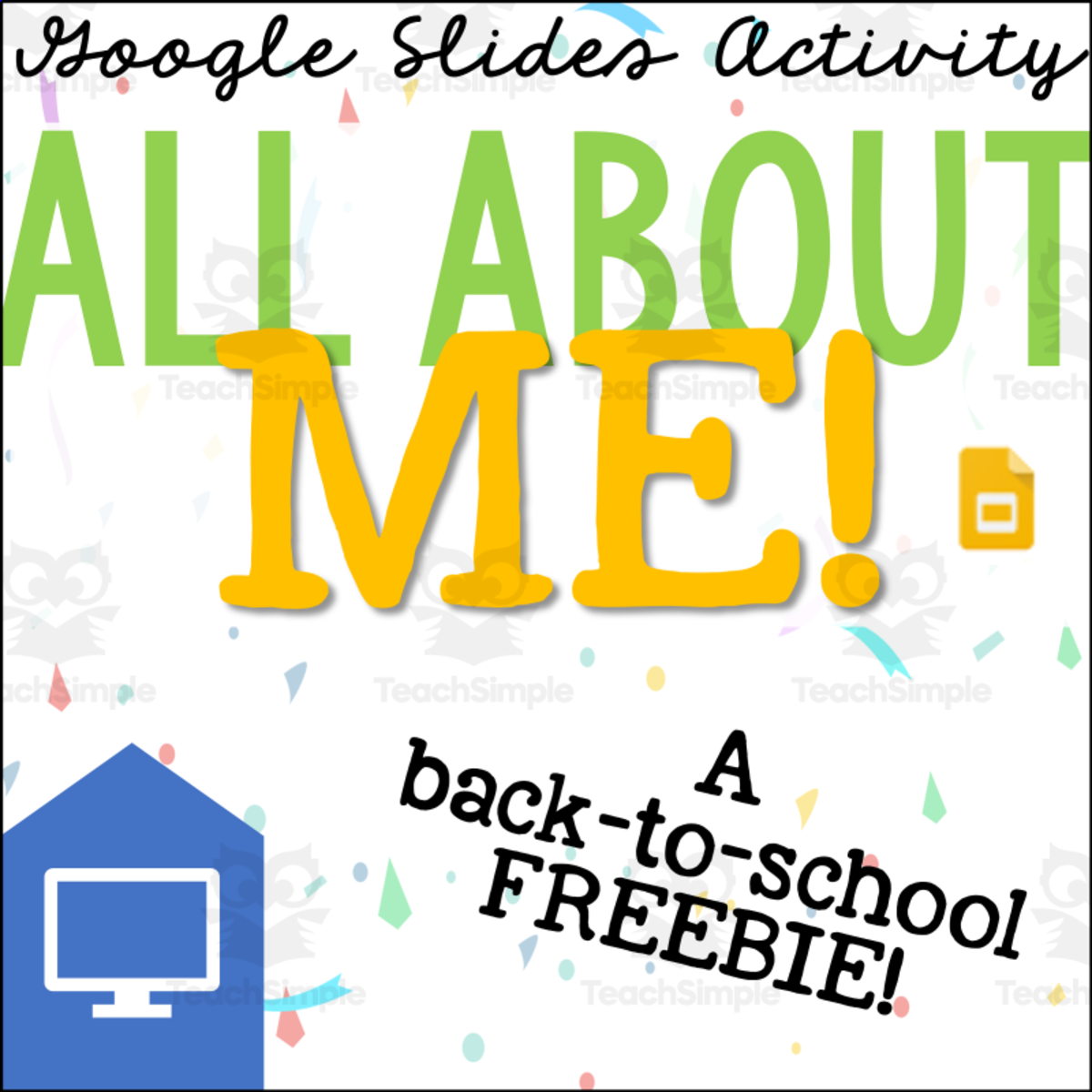 An educational teaching resource from The Language of Learning entitled All About Me – Back to School Presentation downloadable at Teach Simple.
