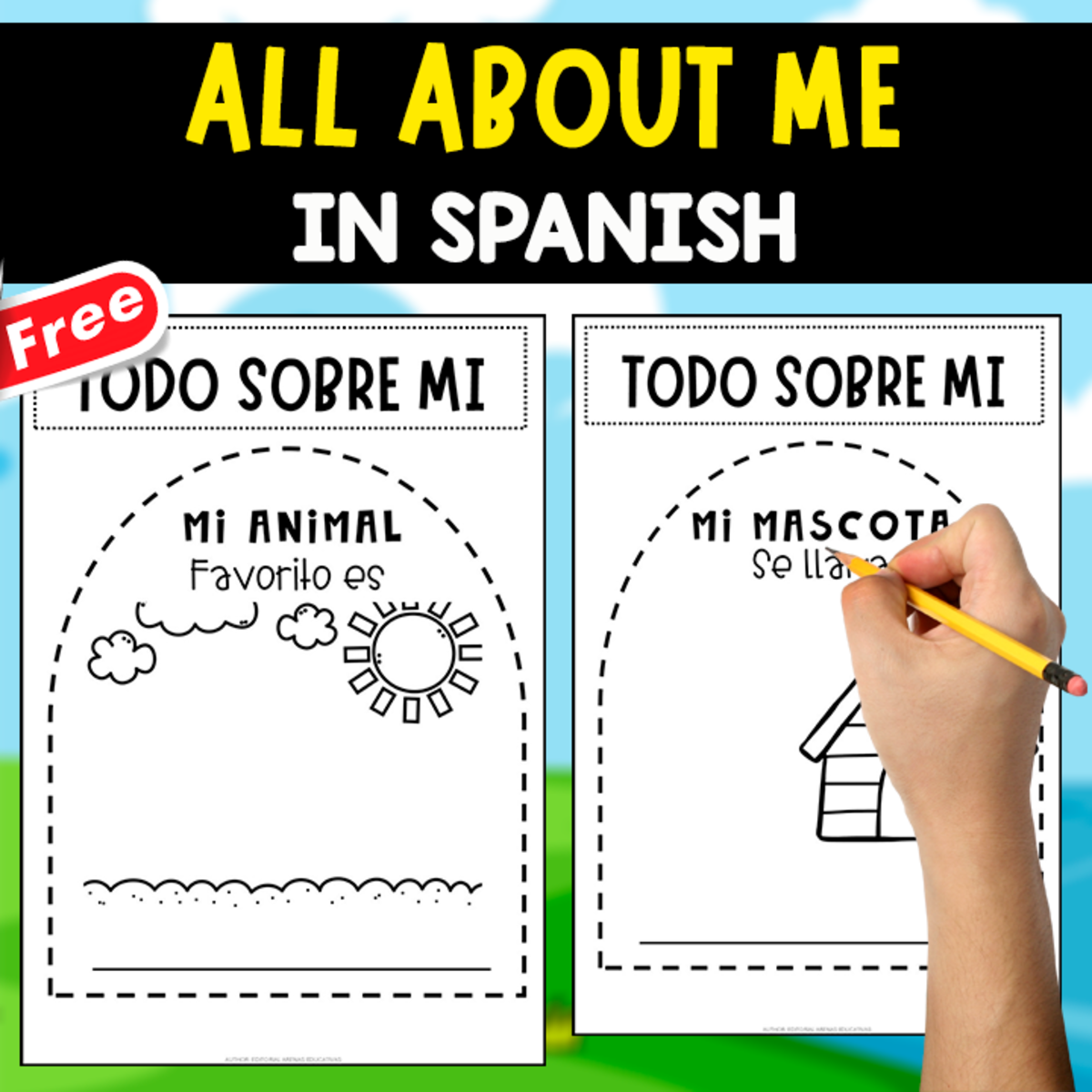 An educational teaching resource from EDITORIAL LAURA EDUCA entitled ALL ABOUT ME | IN SPANISH | TODO SOBRE MI downloadable at Teach Simple.