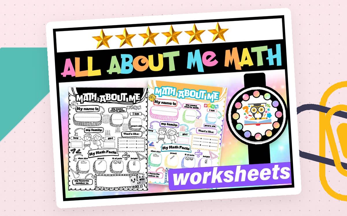 An educational teaching resource from LAMO entitled All About Me Math Activities downloadable at Teach Simple.