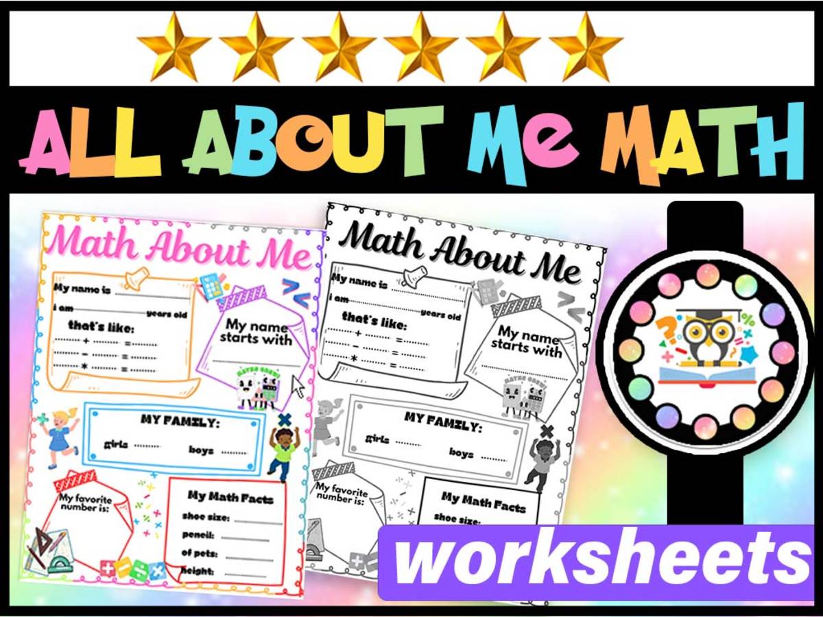 An educational teaching resource from LAMO entitled All About Me Math Activity All About Me Math for Beginning of the Year downloadable at Teach Simple.