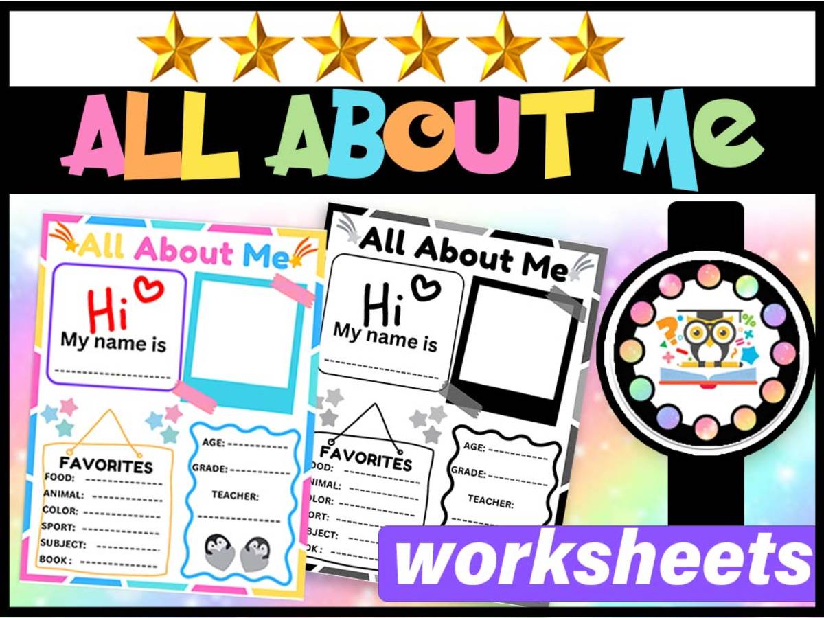 An educational teaching resource from LAMO entitled ALL ABOUT ME Poster Activity for Back to School downloadable at Teach Simple.