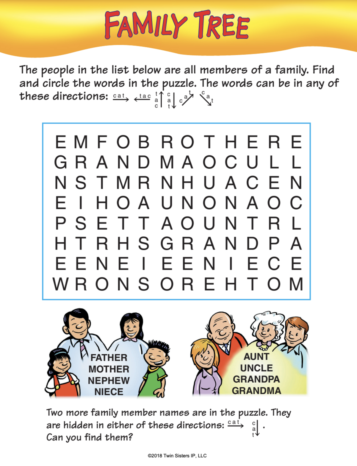 An educational teaching resource from Twin Sisters Digital Media entitled All About Me Word Search: Volume 4 Activity Book downloadable at Teach Simple.