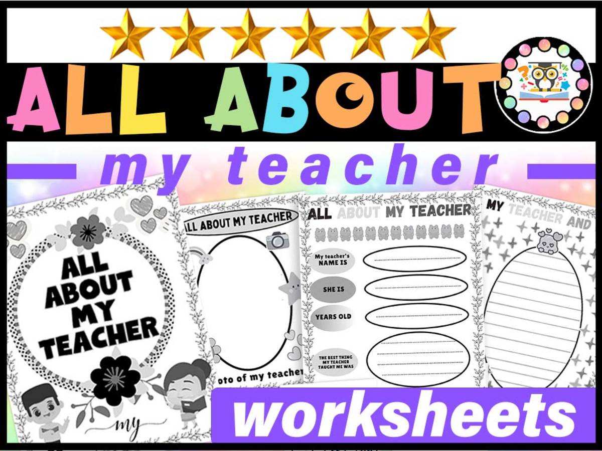 An educational teaching resource from LAMO entitled All About My Teacher |Teacher Appreciation Week Printable downloadable at Teach Simple.