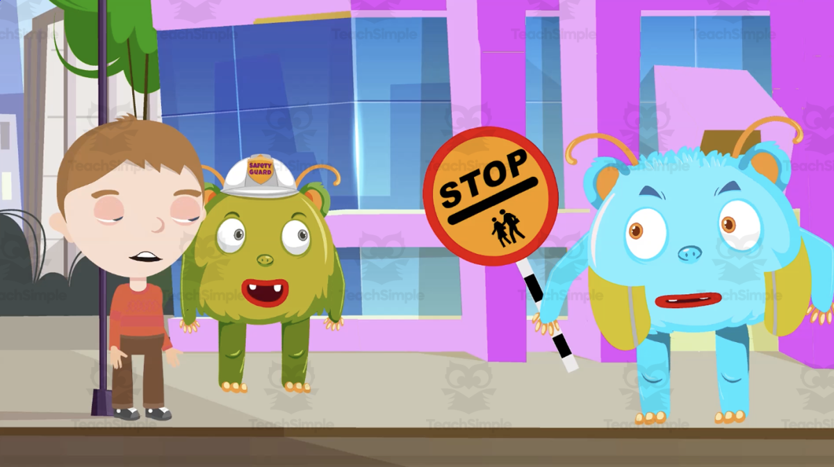 An educational teaching resource from Educational Voice entitled All About Road Safety | Staying Safe Video Lesson downloadable at Teach Simple.