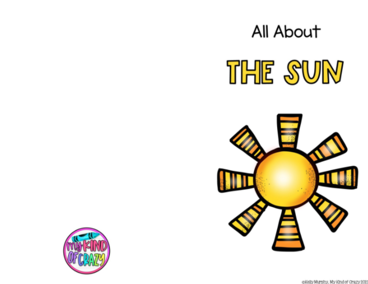 An educational teaching resource from My Kind of Crazy entitled All About the Sun Printable Activity Book downloadable at Teach Simple.