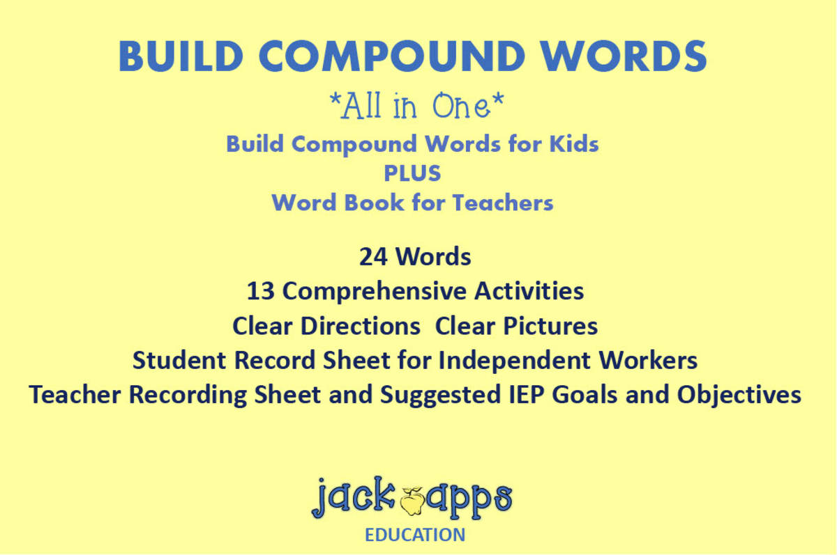An educational teaching resource from Subplanners by Jean Snowden entitled All In One Compound Word Activities downloadable at Teach Simple.