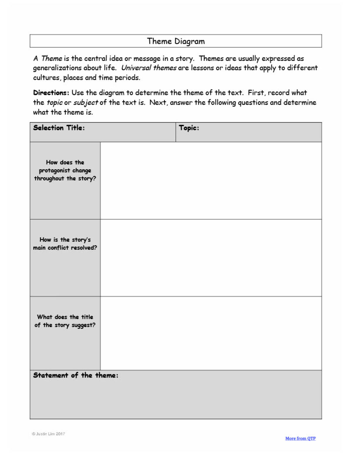 An educational teaching resource from Quality Teaching Products entitled All Summer in a Day: Full Lesson Plan w/ PowerPoints & Graphic Organizers downloadable at Teach Simple.