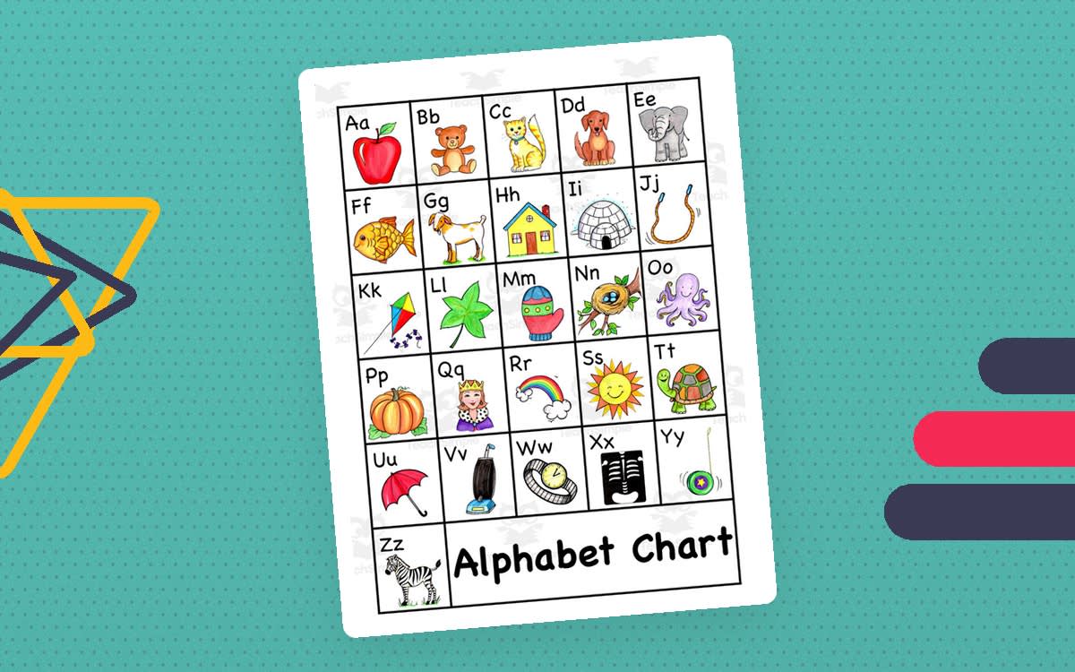 An educational teaching resource from First in Line entitled Alphabet Anchor Charts | Music QR Codes downloadable at Teach Simple.