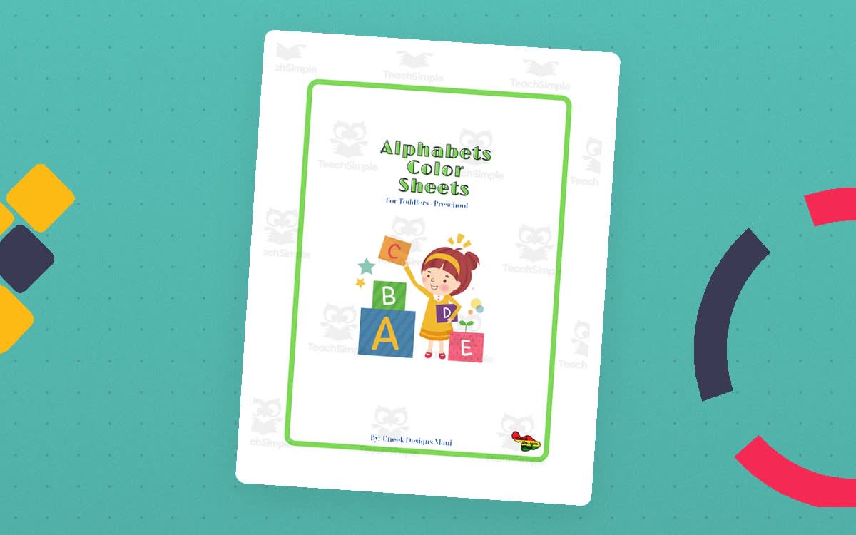 An educational teaching resource from Uneek Designs Maui entitled Alphabet Color Sheets downloadable at Teach Simple.
